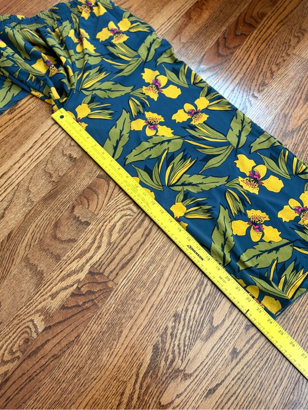 Toad&Co Sunkissed Wide Leg Pants Tropical Floral Blue Cropped Small - Picture 11 of 11